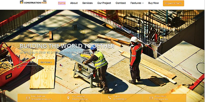 Construction Field Pro Premium Construction WordPress Themes 