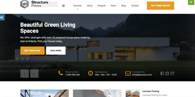 StructurePress Premium Construction WordPress Themes