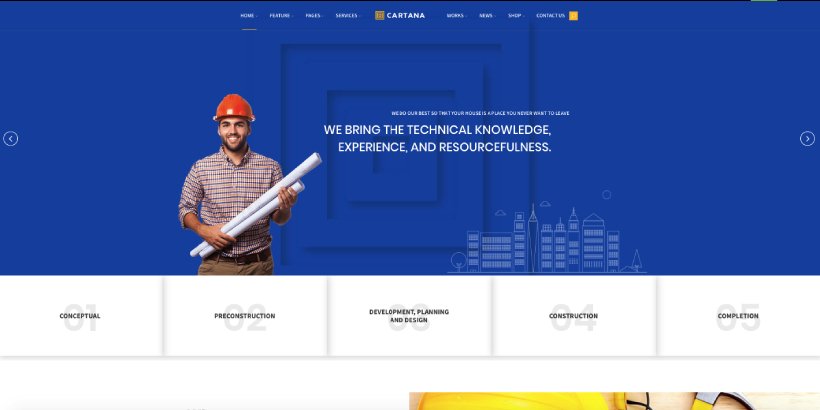 Cartana Premium Construction WordPress Themes