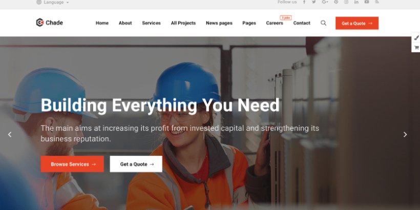 Chade Premium Construction WordPress Themes