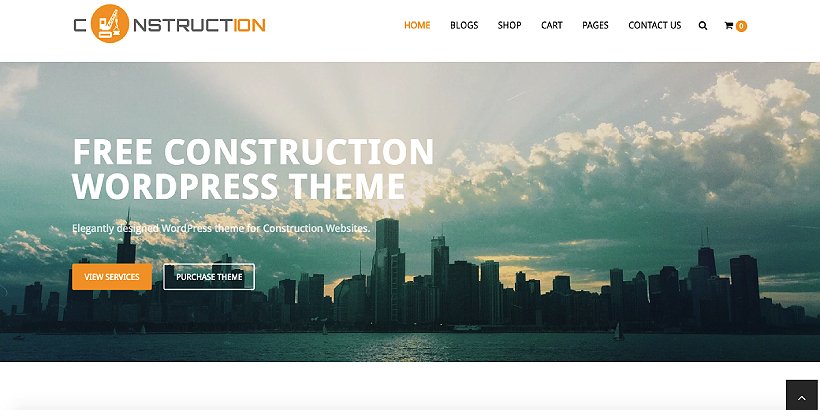 Construction Lite Free Construction WordPress Themes