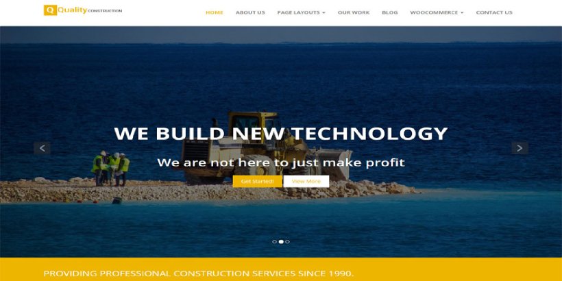 Quality Construction Free Construction WordPress Themes