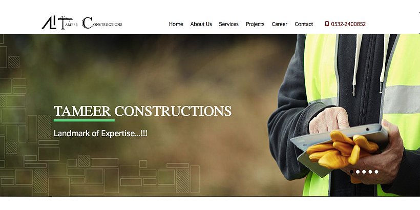 Tameer Constructions Free Construction WordPress Themes