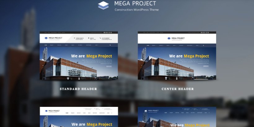 Mega Project Premium Construction WordPress Themes