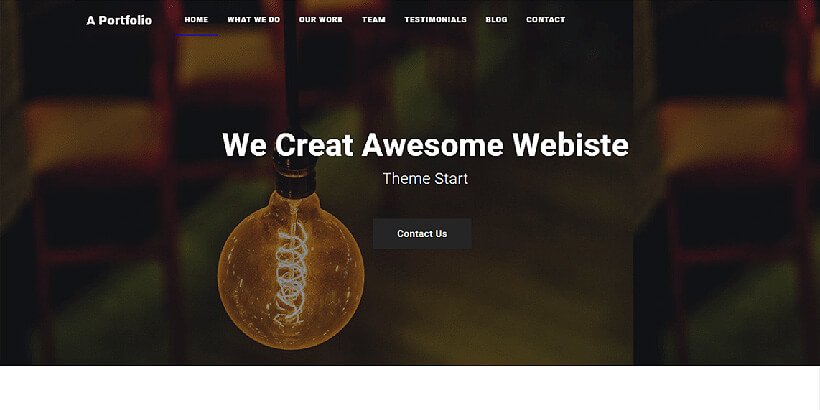 aportfolio free portfolio wordpress themes