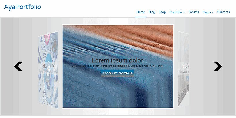 ayaportfolio free portfolio wordpress themes