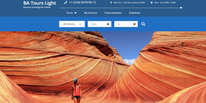 free travel WordPress theme