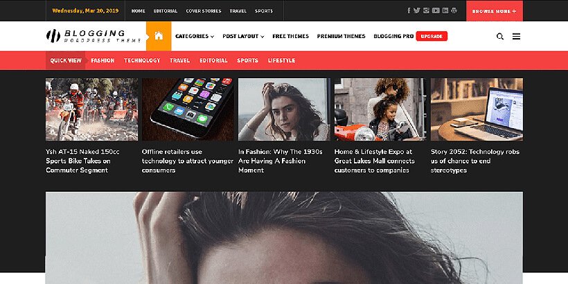 free blog wordpress themes