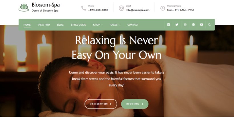 Blossom Spa Free Salon and Spa WordPress Themes