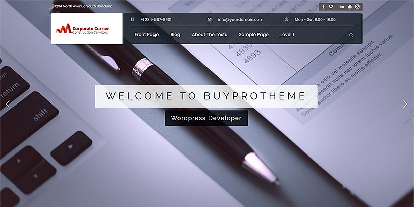 corporatecorner free corporae wordpress themes