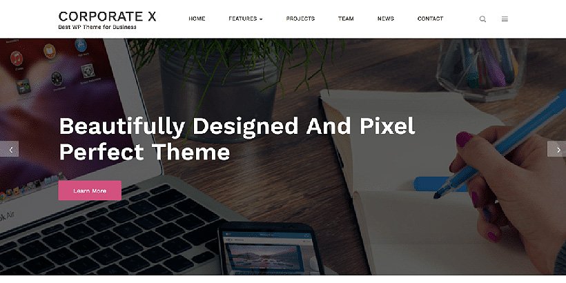 corporatex free corporate wordpress themes