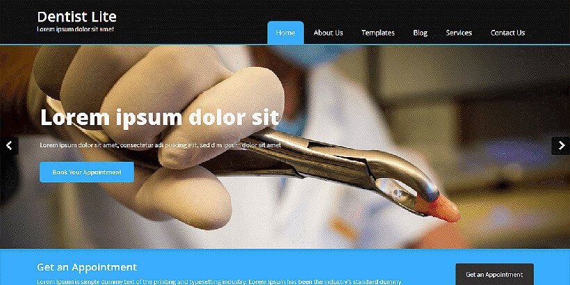 dentistlite free medical wordpress themes