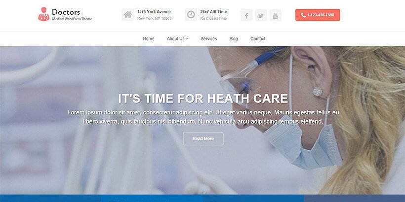 doctors free medical wordpress themes