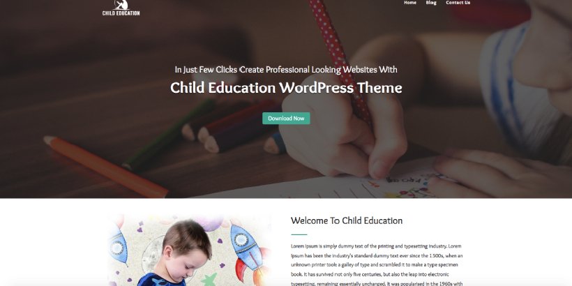 Child Education Free Education WordPress Themes