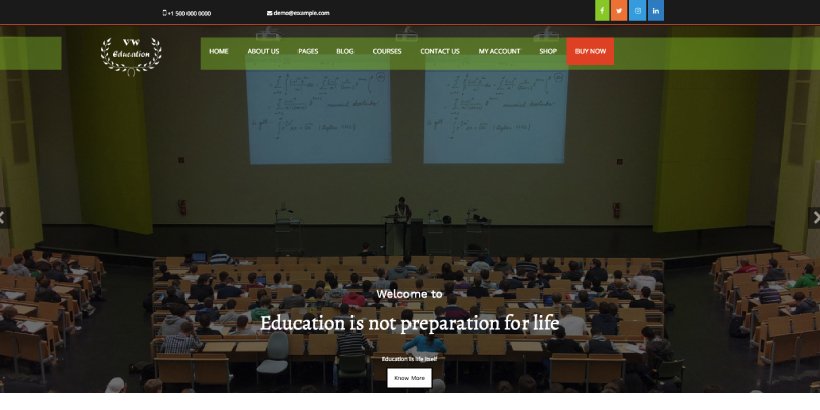 VW Education Lite Free Education WordPress Themes