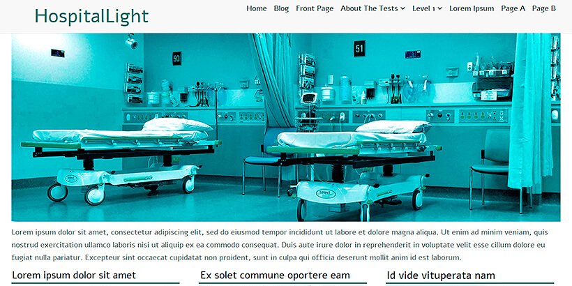 hospitallight free medical wordpress themes