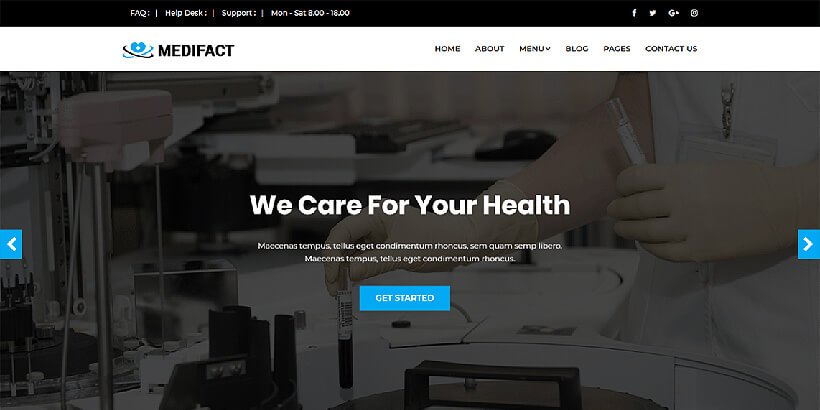 medifact free medical wordpress themes