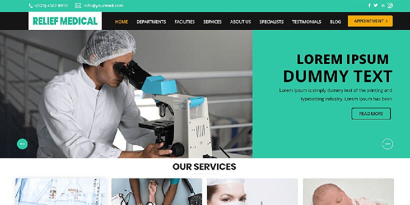 reliefmedical free medical wordpress themes