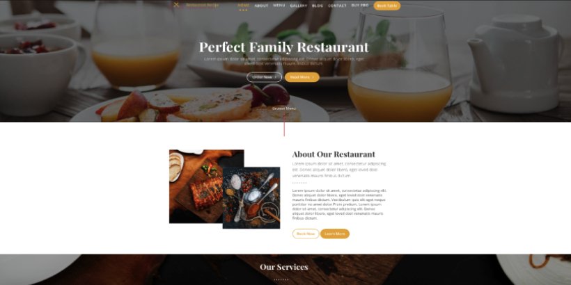 restaurant recipe free restaurant & bars WordPress themes