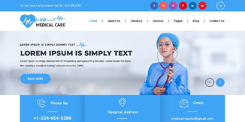 vsmedicalcircle free medical wordpress themes