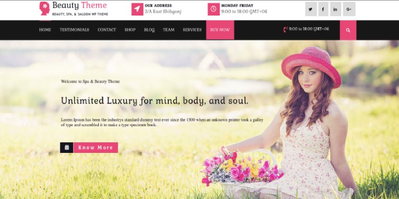 VW Hair Salon Free Salon and Spa WordPress Themes