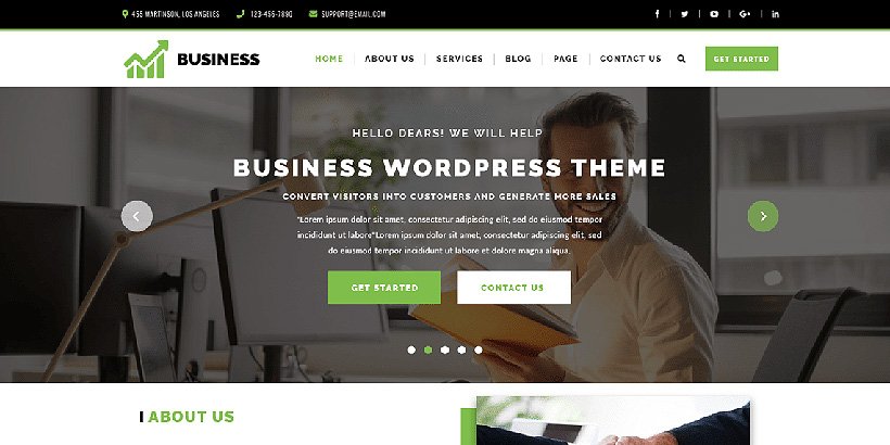 vwcorporate free corporate wordpress themes