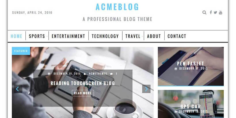 free wordpress blog themes