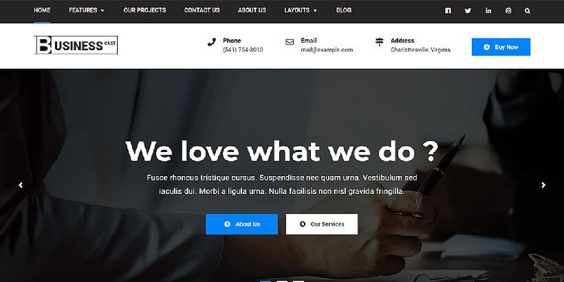 businesscast free bussiness wordpress themes