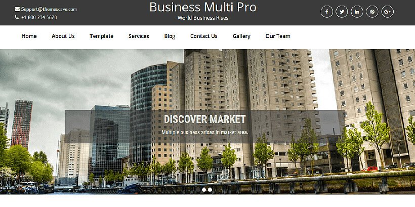 businessmulti free business wordpress themes