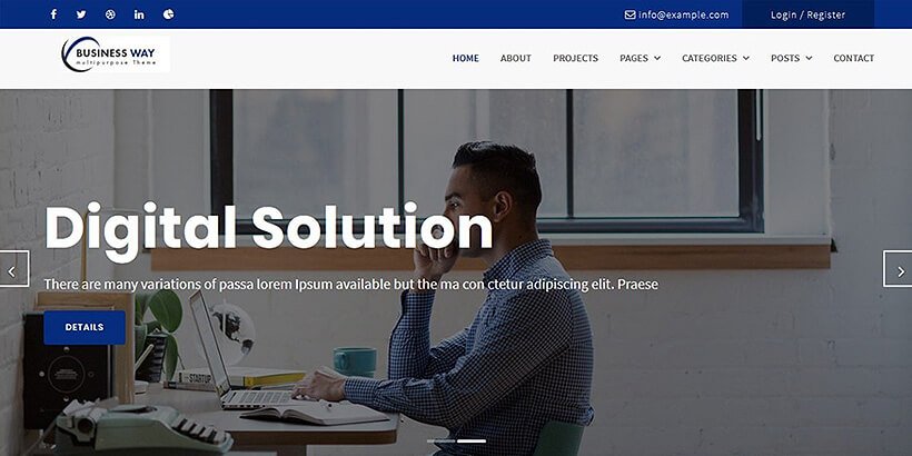 businessway free business wordpress themes