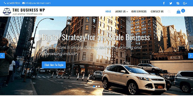 businesswp free business wordpress themes