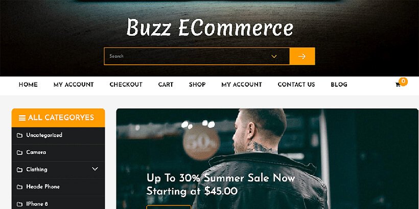 buzz free woocommerce themes