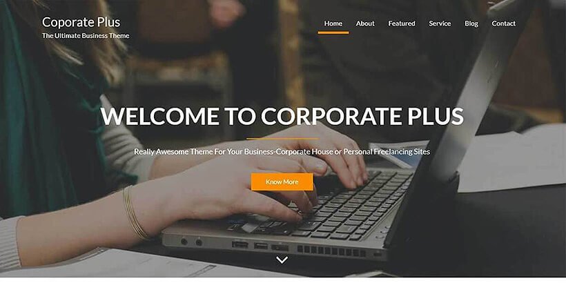 corporateplus free business wordpress themes