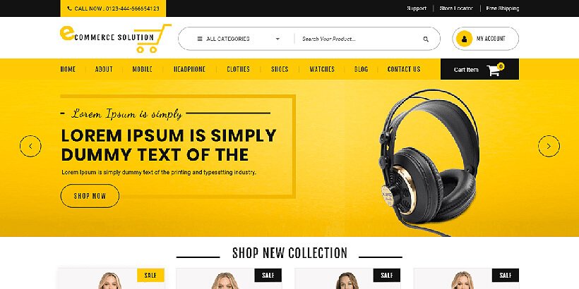 ecommercesolution free woocommerce themes