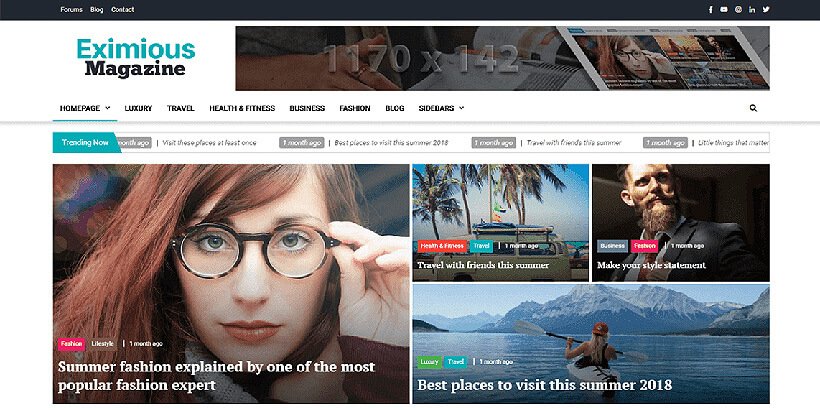 eximious free magazine wordpress themes