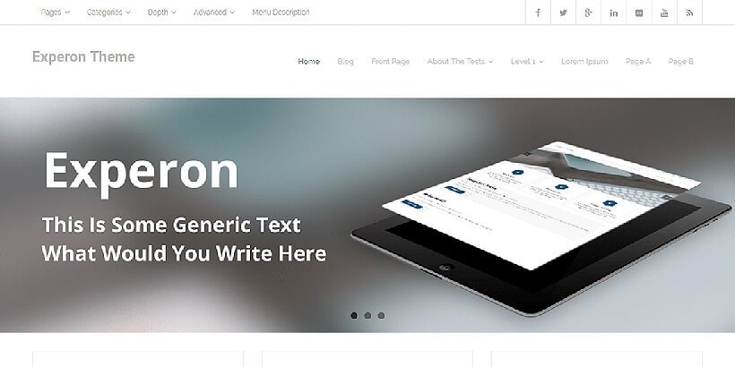 experon free business wordpress themes