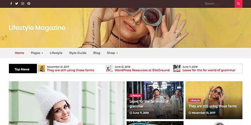 lifestyle free magazine wordpress themes