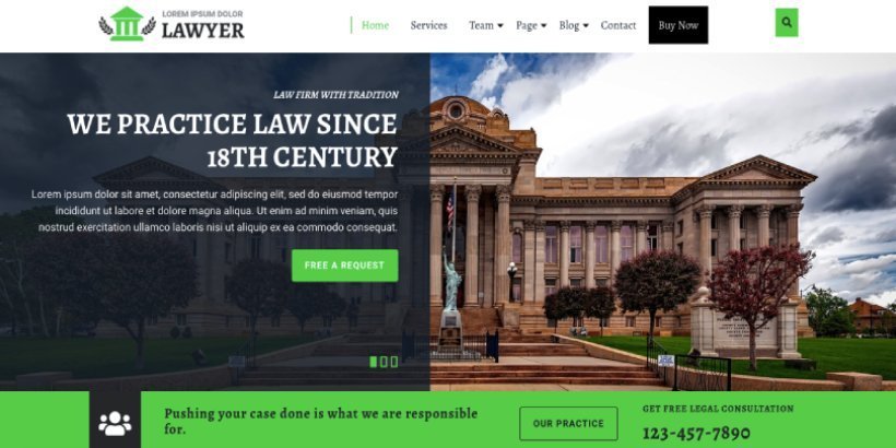 multipurpose lawyer free lawyer WordPress themes