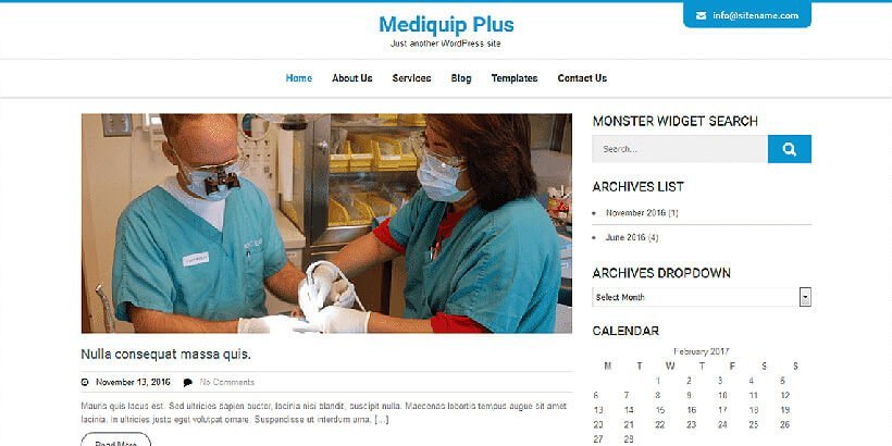 mediquipplus free medical wordpress themes