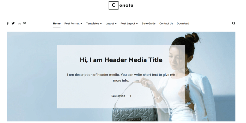 cenote free wordpress themes