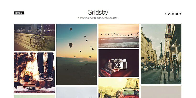 gridsby image galleries free wordpress masonry themes