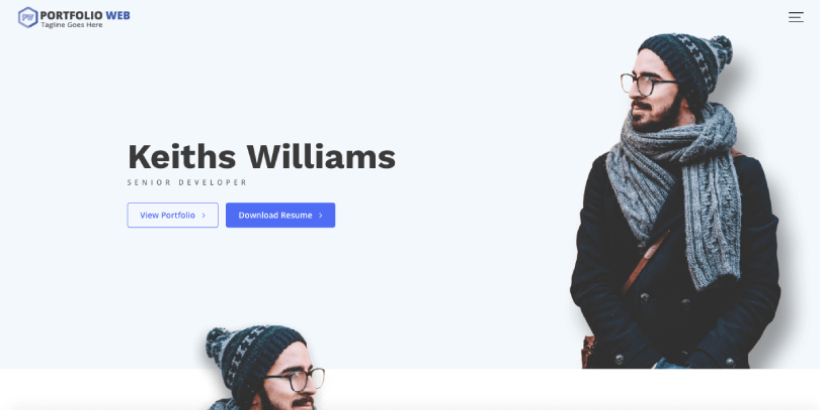 portfolio web free wordpress themes