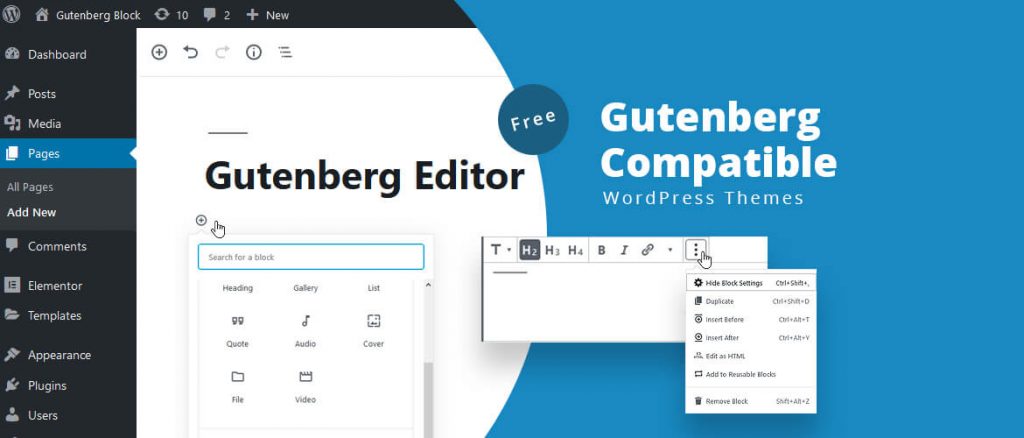 free gutenberg compatible wordpress themes