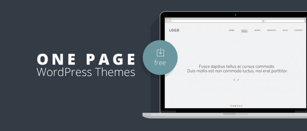 free one page wordpress themes