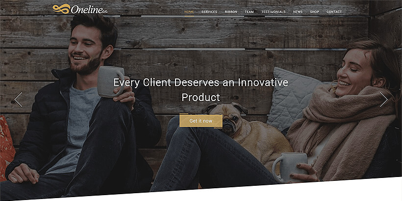 oneline free on page wordpress themes