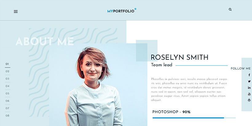 rt free portfolio wordpress themes