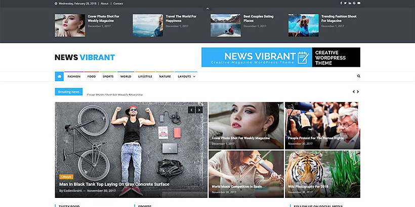 newsvibrant free magazine wordpress themes