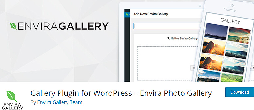 enviragallery free WordPress gallery plugins