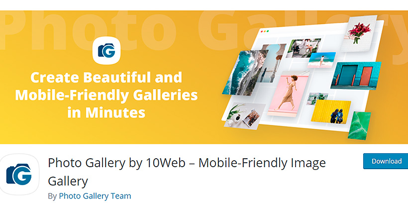 photogallery free WordPress gallery plugins