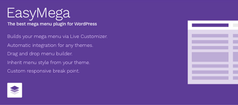 easymega best free wordpress mega menu plugins